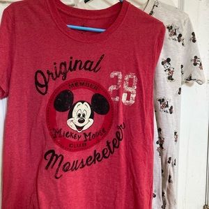 Lot of 2 Womens Size Medium Disney shirts